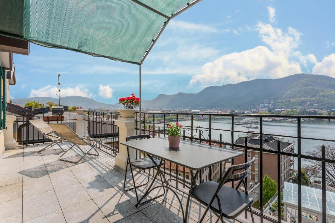 Attico Vista Lago Côme Esterno foto